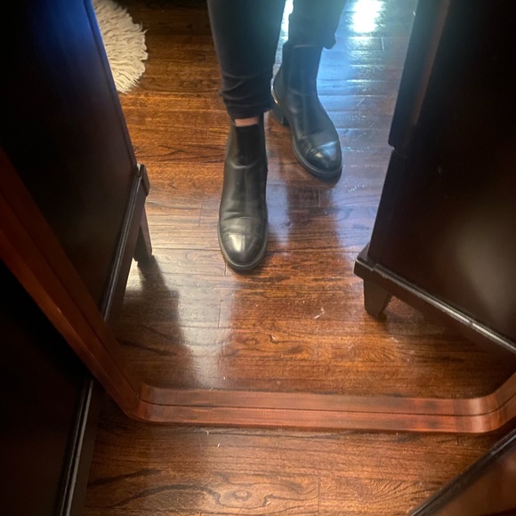 Zara size 10 black military boots, worn - Picture 7 of 10